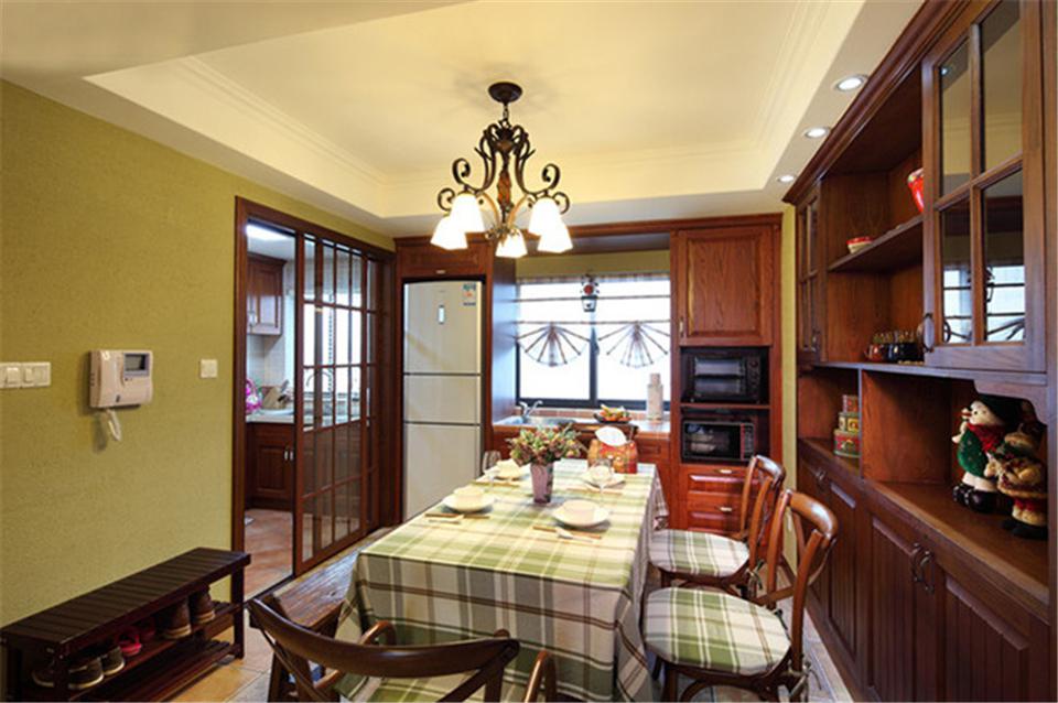 陽光城麗茲公館118平米美式鄉(xiāng)村風格設(shè)計方案