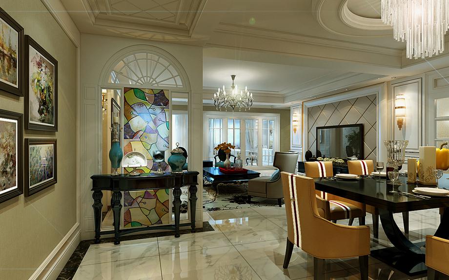 政治學(xué)院家屬院151平米歐式風(fēng)格設(shè)計(jì)方案