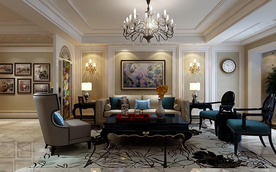 政治學(xué)院家屬院151平米歐式風(fēng)格設(shè)計(jì)方案
