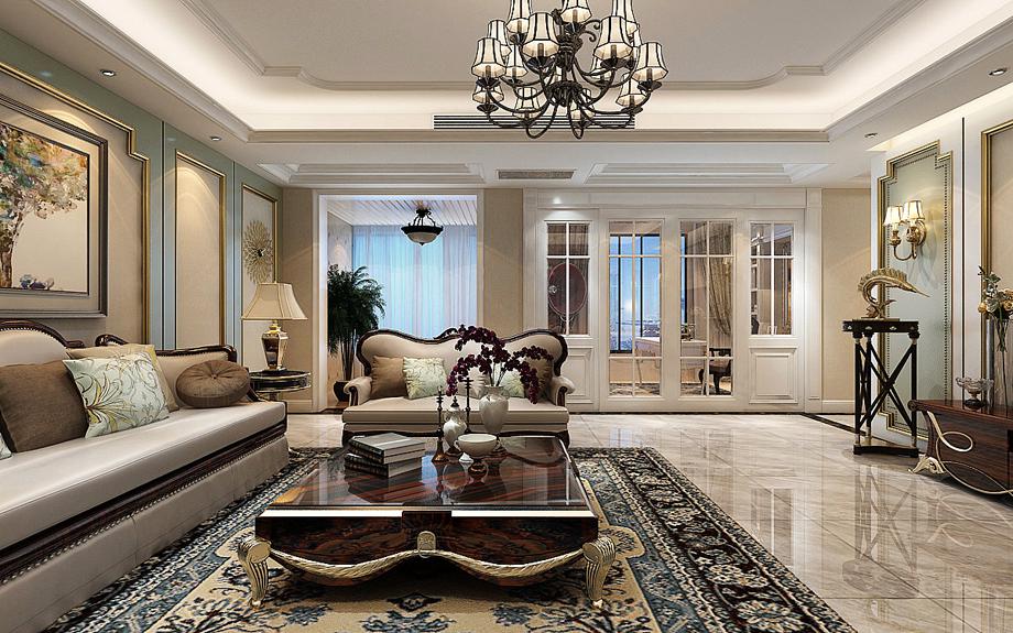 政治學(xué)院家屬院151平米簡歐風(fēng)格設(shè)計方案