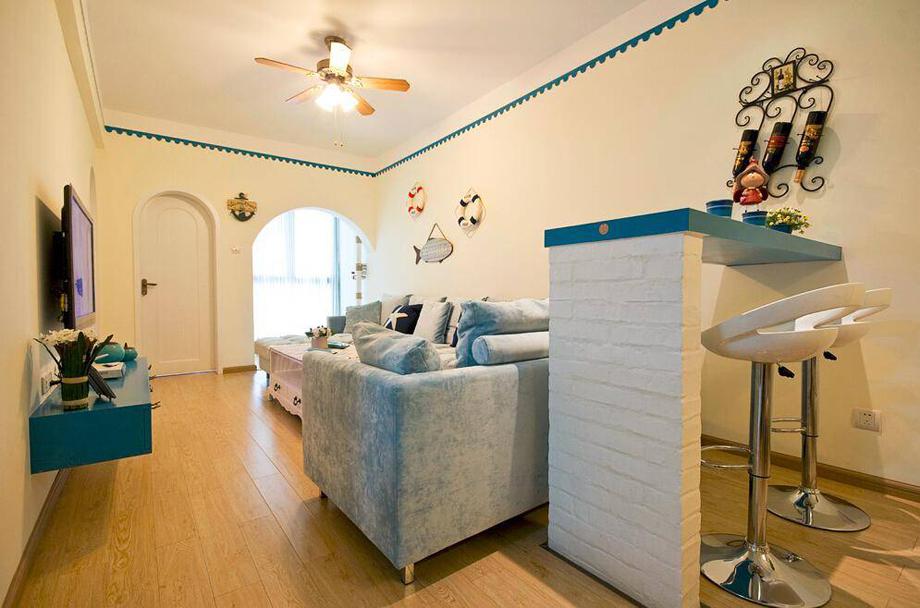 悅美國際88平米9萬地中海風格