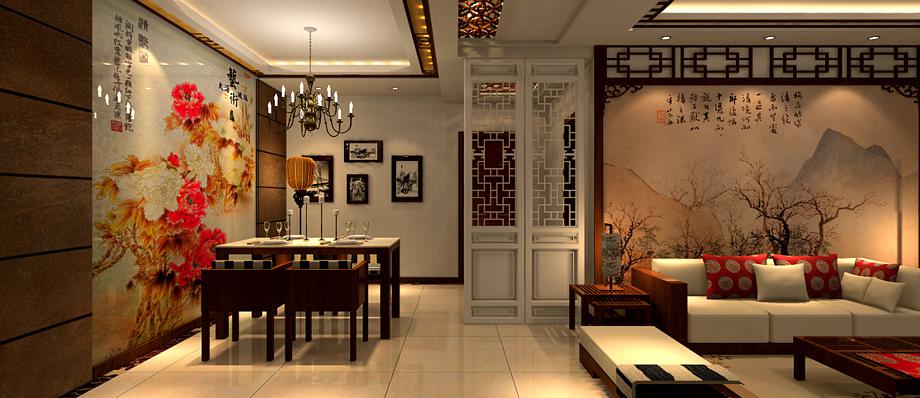 銘城國(guó)際社區(qū)110平米中式風(fēng)格