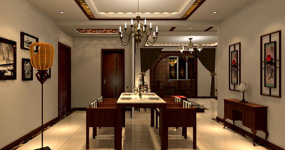 銘城國(guó)際社區(qū)110平米中式風(fēng)格