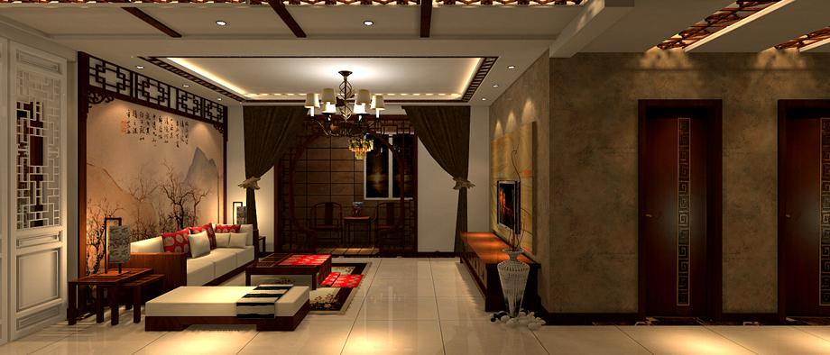 銘城國(guó)際社區(qū)110平米中式風(fēng)格