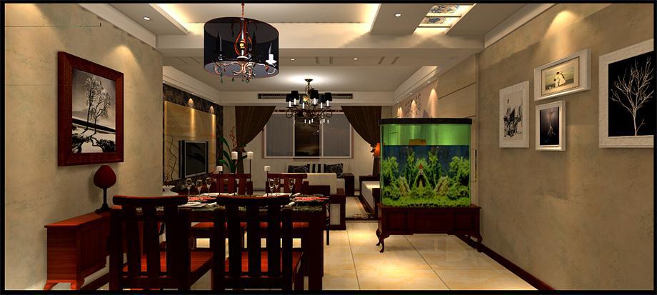 西航外招小區(qū)134平米中式風(fēng)格4.5萬