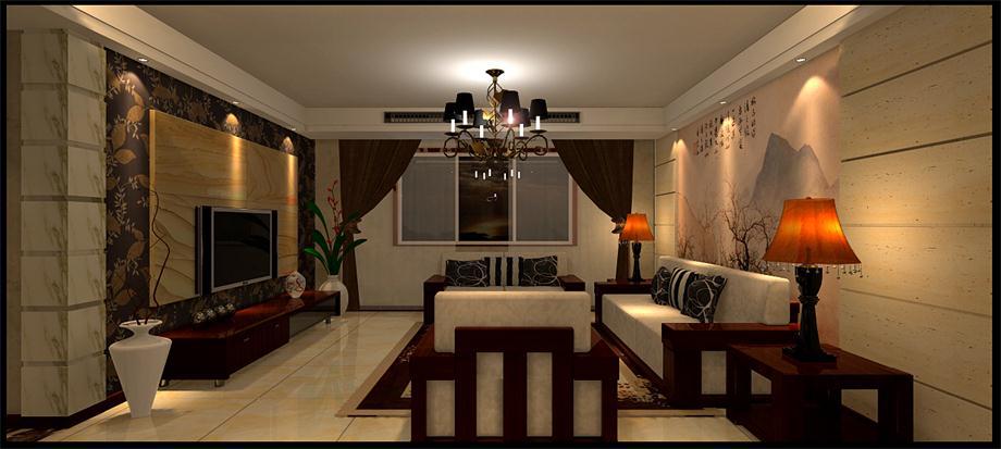 西航外招小區(qū)134平米中式風(fēng)格4.5萬