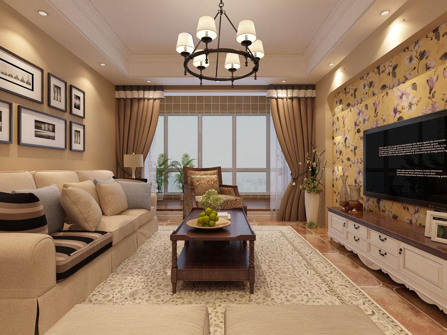 金地西灃公元130平米5萬田園風格