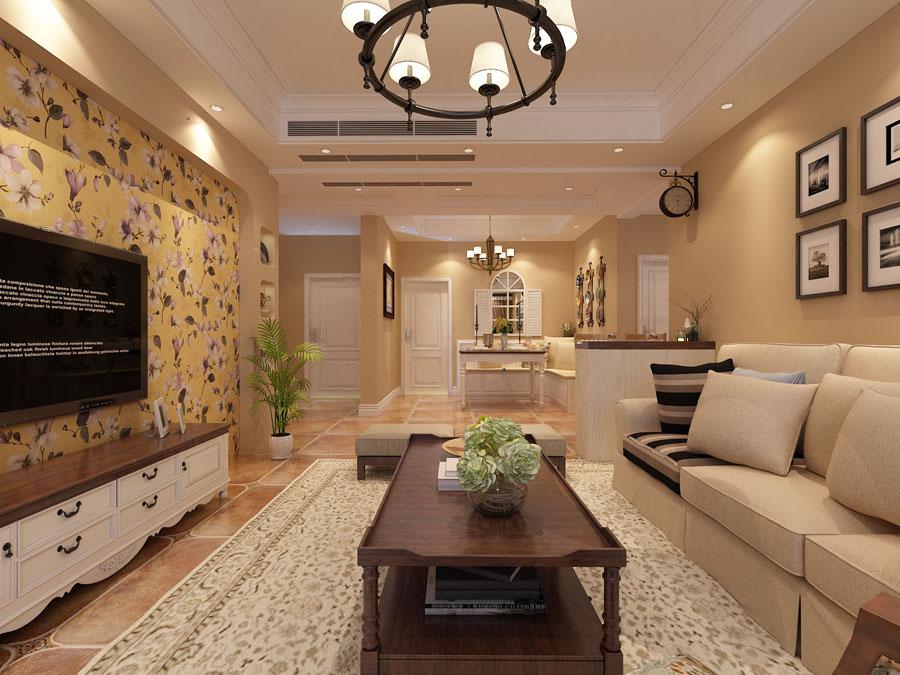 金地西灃公元130平米5萬田園風格