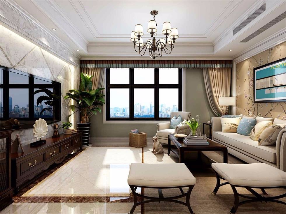 龍湖花千樹140平米美式風(fēng)格