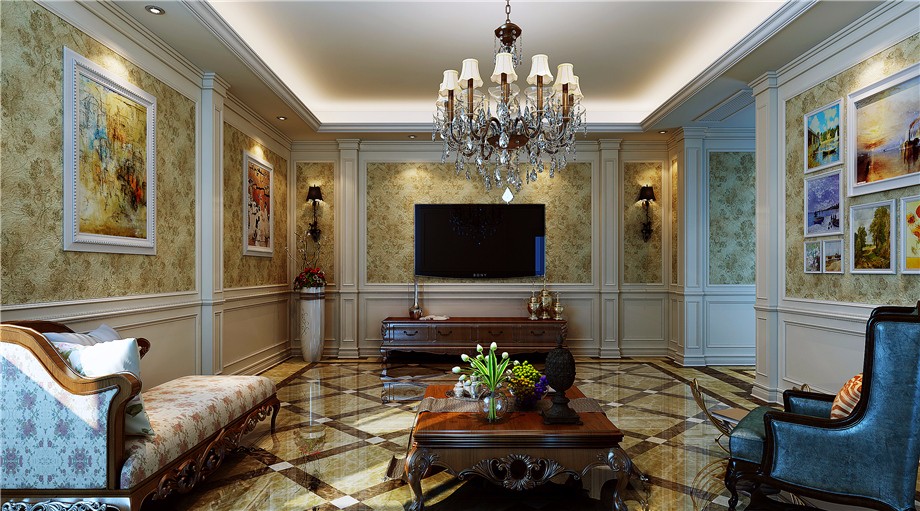 曲江紫汀苑160平米混搭風(fēng)格設(shè)計裝修