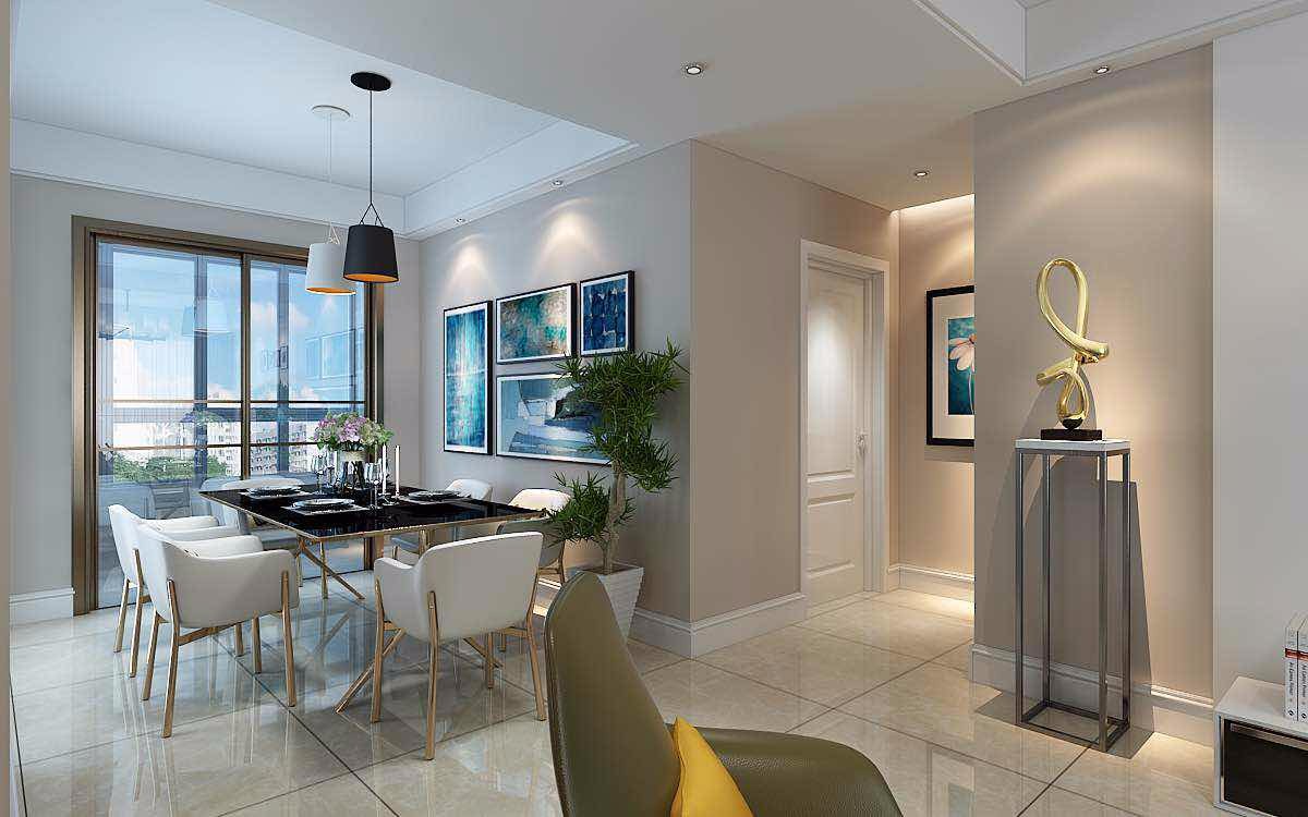 鑫苑大都匯108平方現(xiàn)代簡約