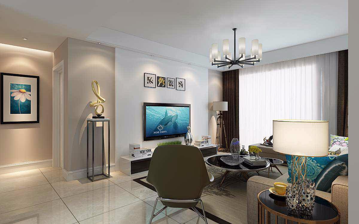 鑫苑大都匯108平方現(xiàn)代簡約