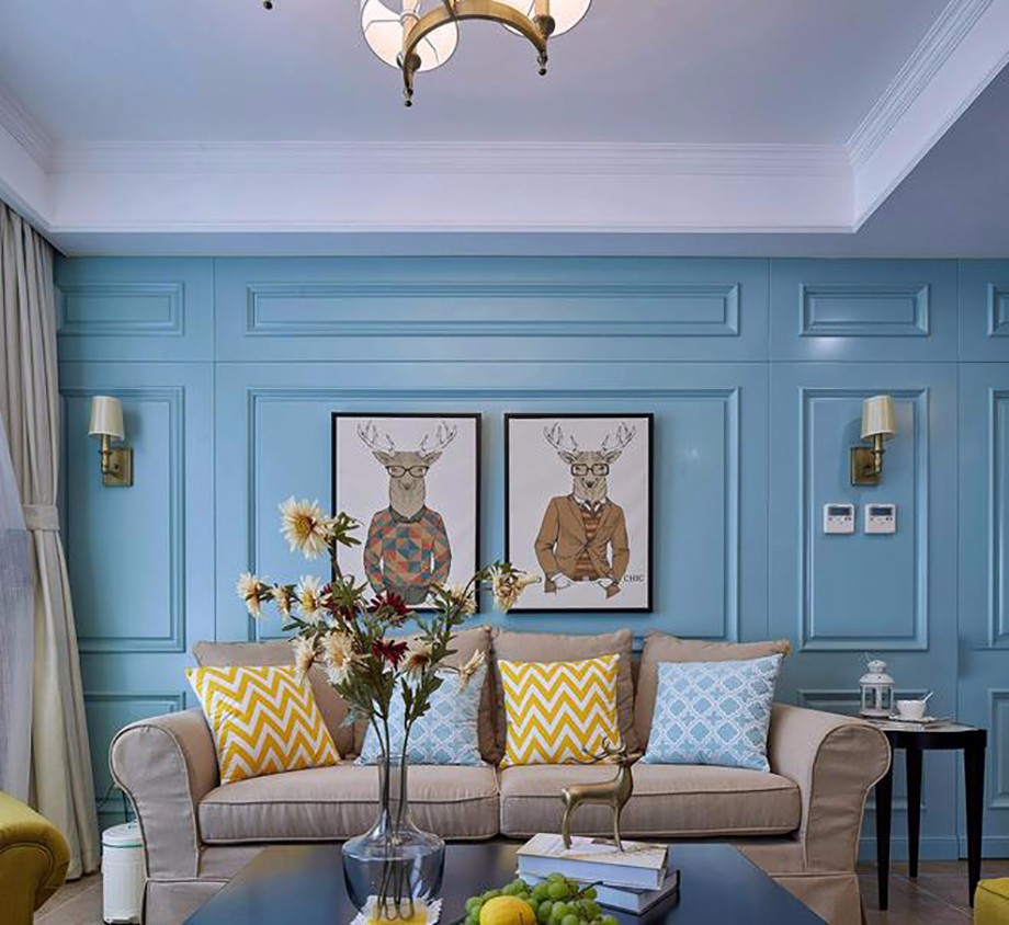 金輝悅府-三居室113平-美式風(fēng)格