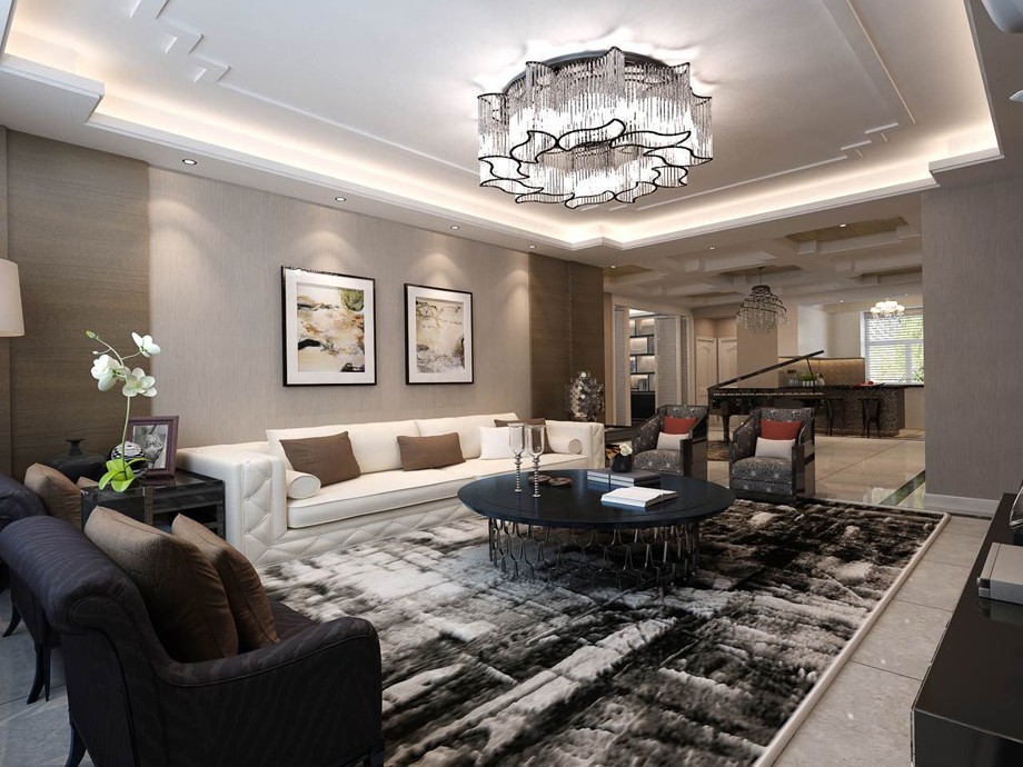 中建國熙臺—200平方米—新中式風格