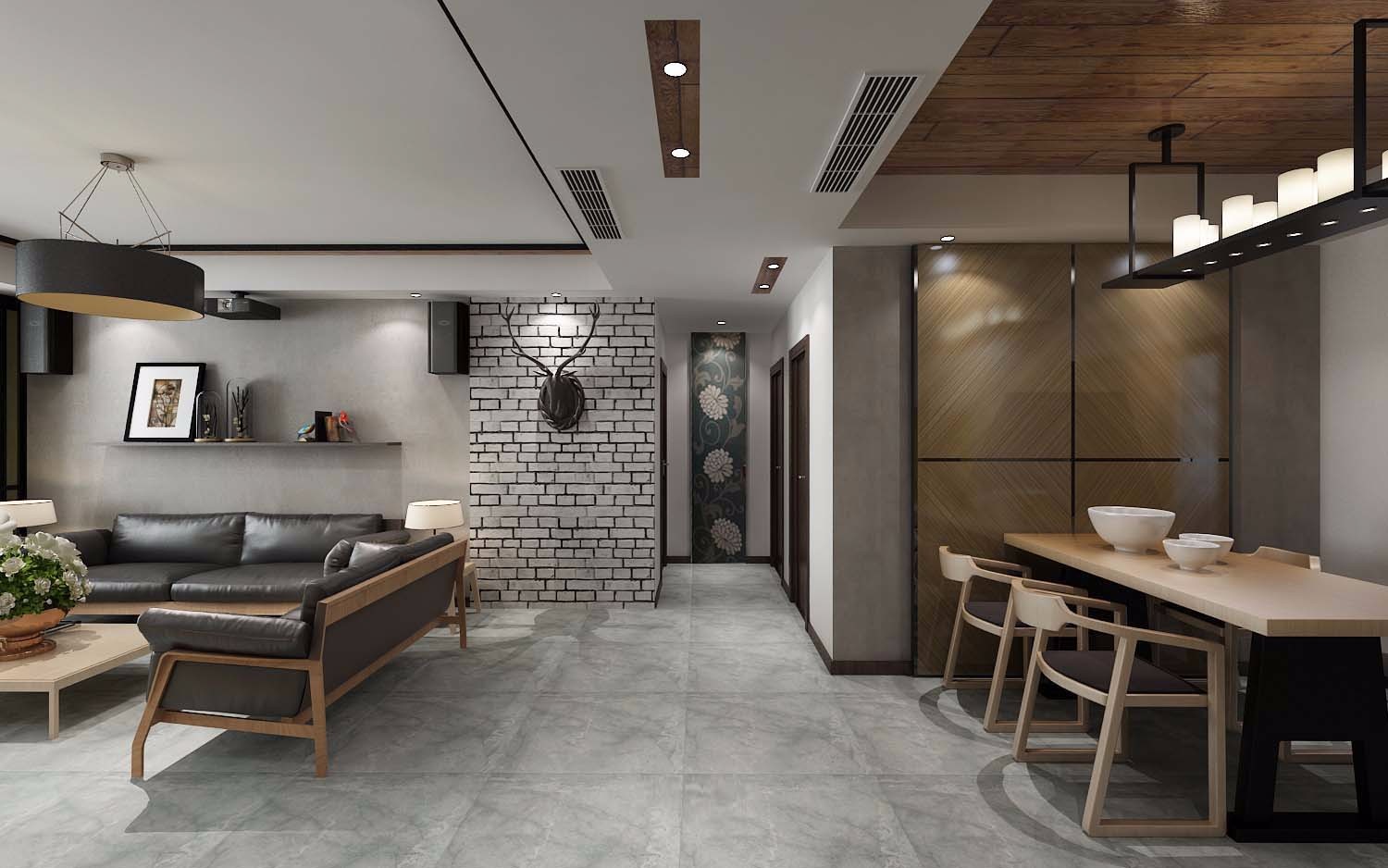 中海開元壹號130平方米現(xiàn)代簡約