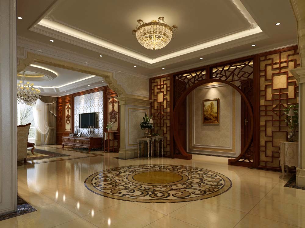 白樺林居180平歐式中式混搭風(fēng)格設(shè)計(jì)方案