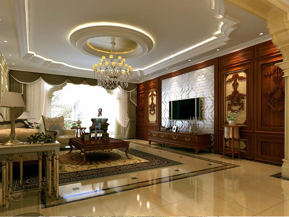 白樺林居180平歐式中式混搭風(fēng)格設(shè)計(jì)方案