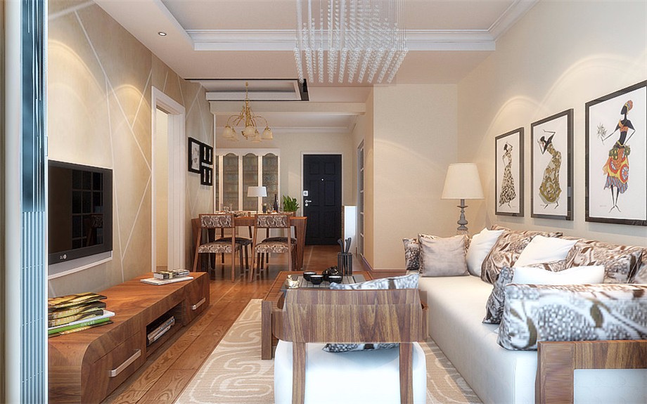 金泰新理城98平簡約風格設計方案