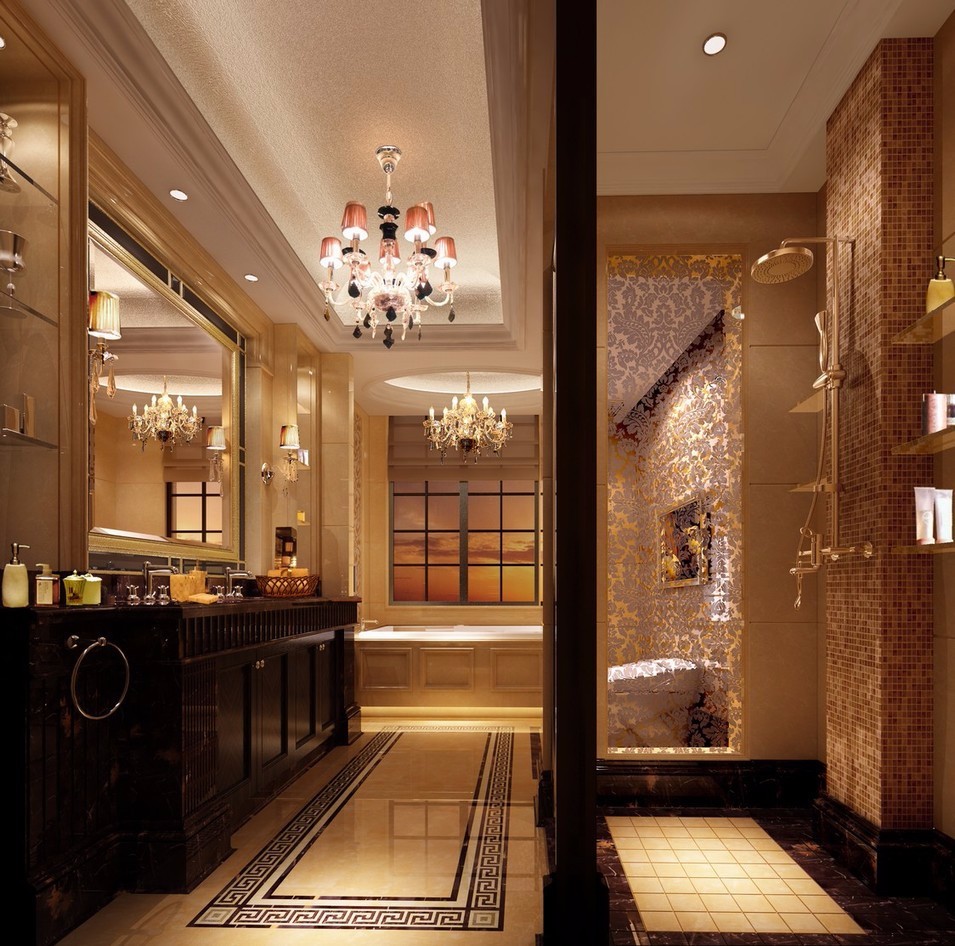 金地湖城大鏡/190平米/中式風(fēng)格