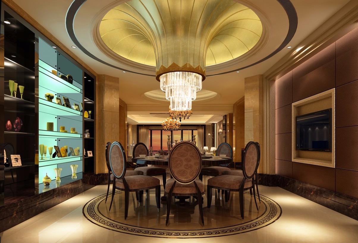 金地湖城大鏡/190平米/中式風(fēng)格