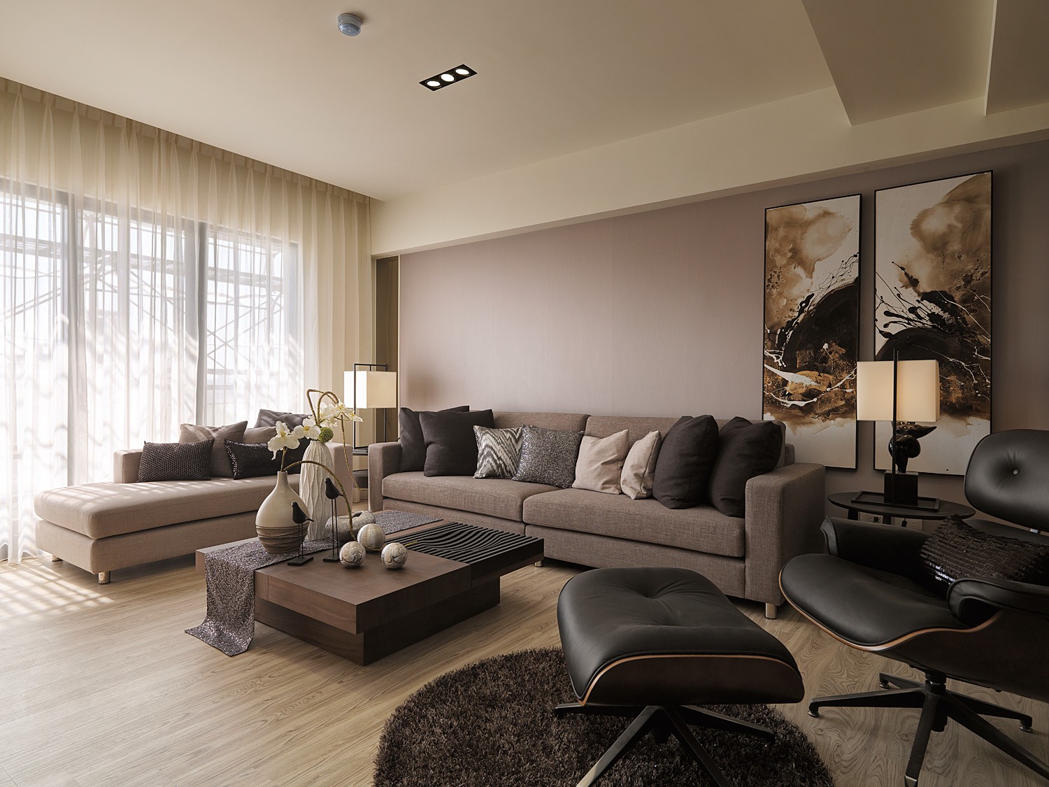 曲江6號136平米/臺式風(fēng)格