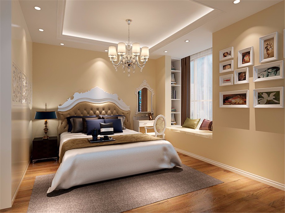 麟鳳尊匯-三居室92平-簡(jiǎn)歐風(fēng)格