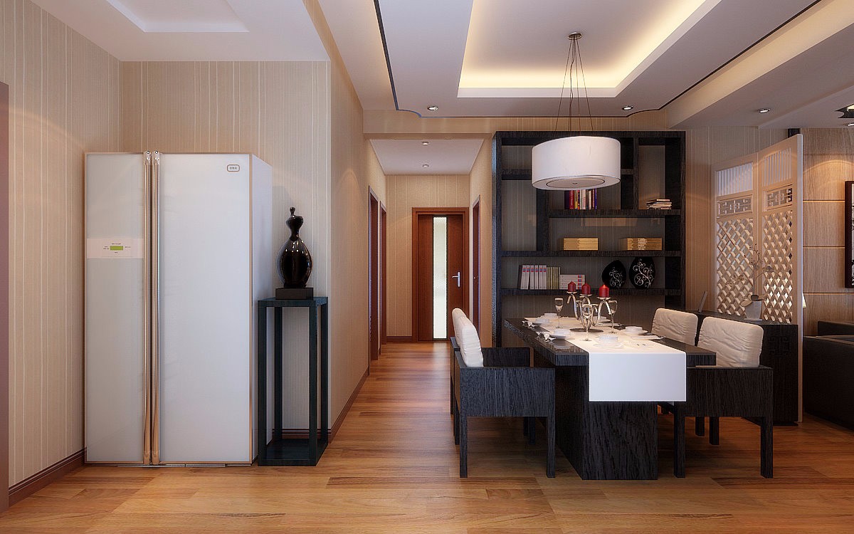 西安曲江觀邸160平四居室-中式風格