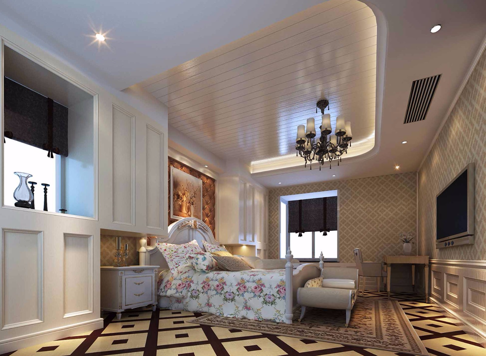 白樺林間180平米簡(jiǎn)歐風(fēng)格設(shè)計(jì)方案