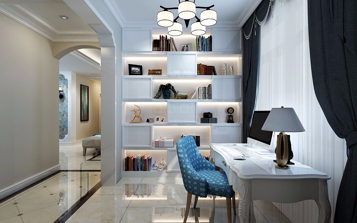 雅居樂鉑瑯峯129平米簡歐設(shè)計方案