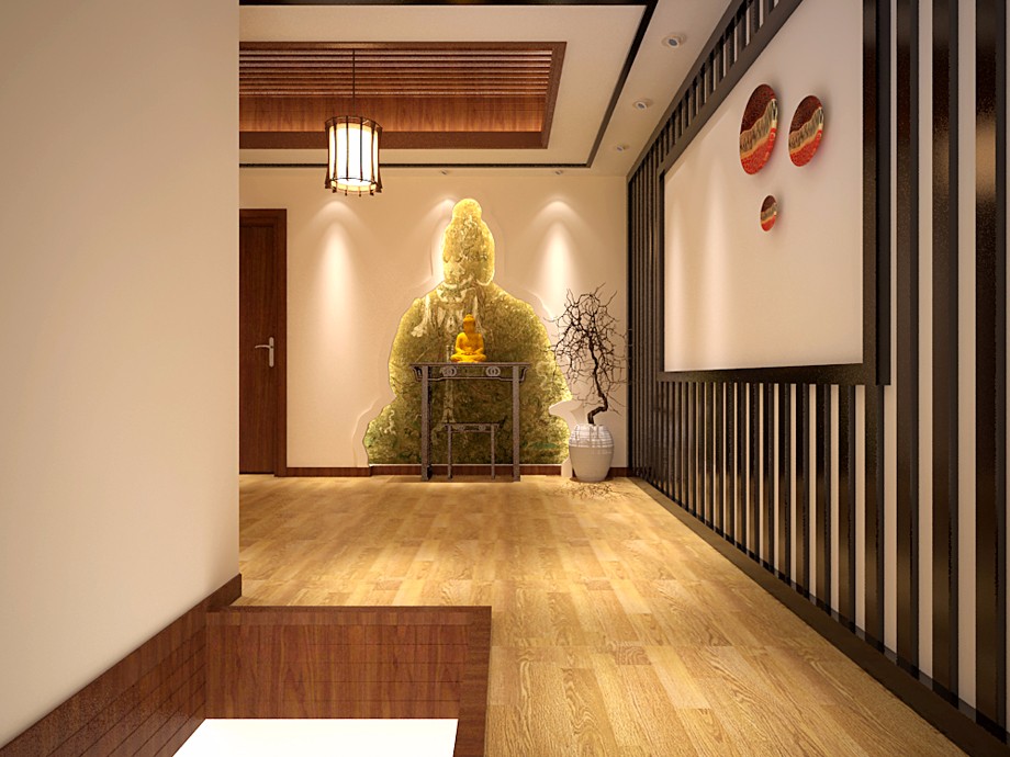 藍(lán)田縣湯峪鎮(zhèn)/260躍層/新中式風(fēng)格