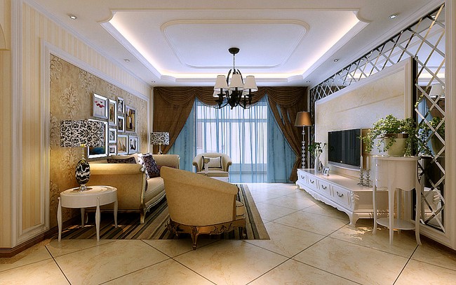 楊凌西農(nóng)小區(qū)/140平米/三居室簡歐風(fēng)格