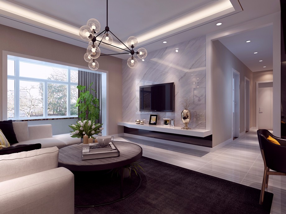 智慧城小區(qū)/120平米/簡(jiǎn)約時(shí)尚風(fēng)