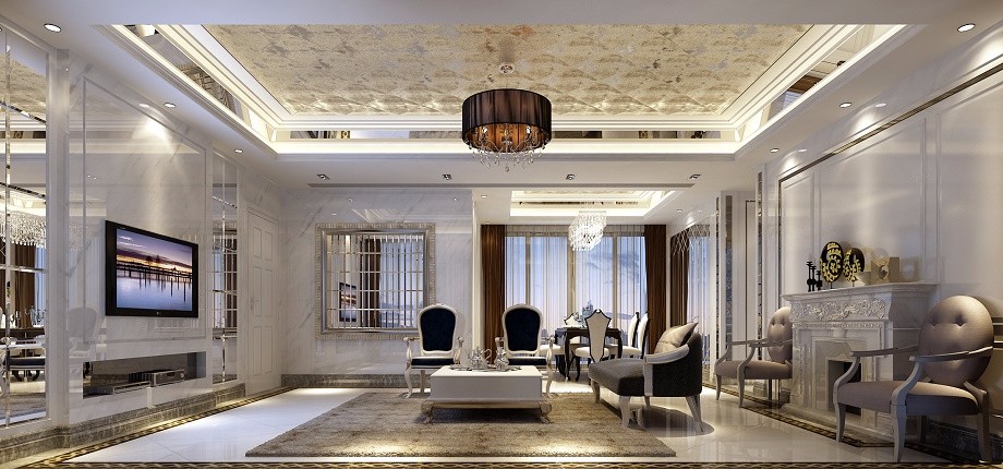 白樺林間148平米歐式風格