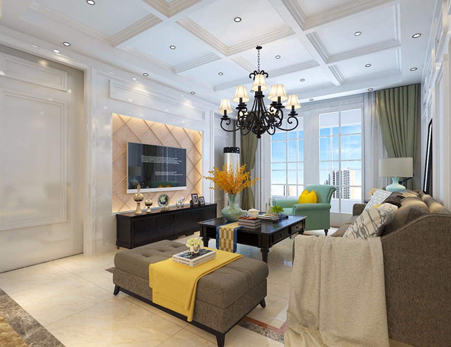 首創(chuàng)漫香郡/110平米/簡歐風格