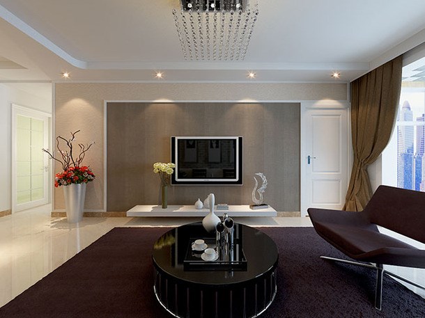 一曲江山/98平米/現(xiàn)代簡(jiǎn)約風(fēng)格