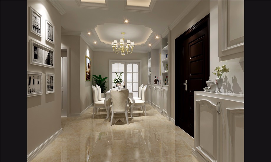 臨潼上東城131平米簡歐設(shè)計方案