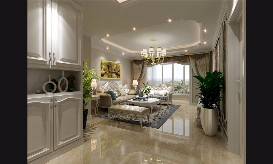 臨潼上東城131平米簡歐設(shè)計方案