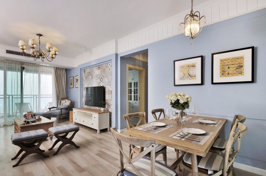 金科天籟城110平米混搭風(fēng)格設(shè)計(jì)方案