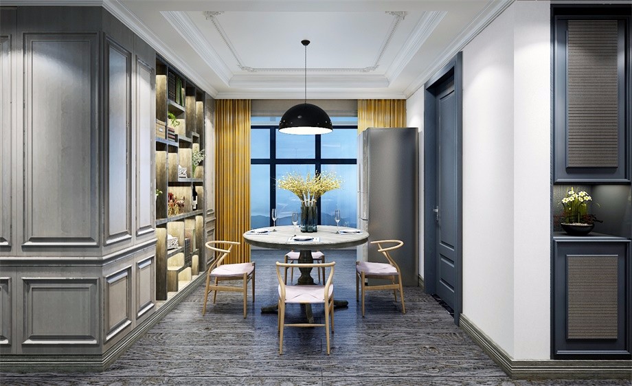 金地湖城大境150平-三居室-簡約風格 