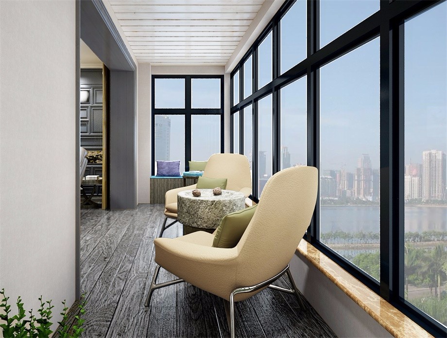 金地湖城大境150平-三居室-簡約風格 