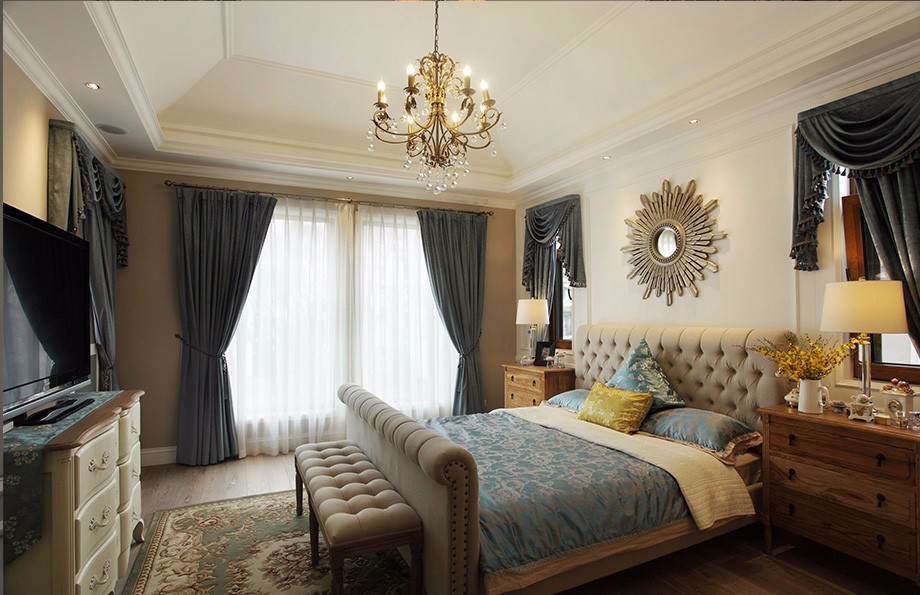 曲江漢華城140平歐式風(fēng)格設(shè)計方案