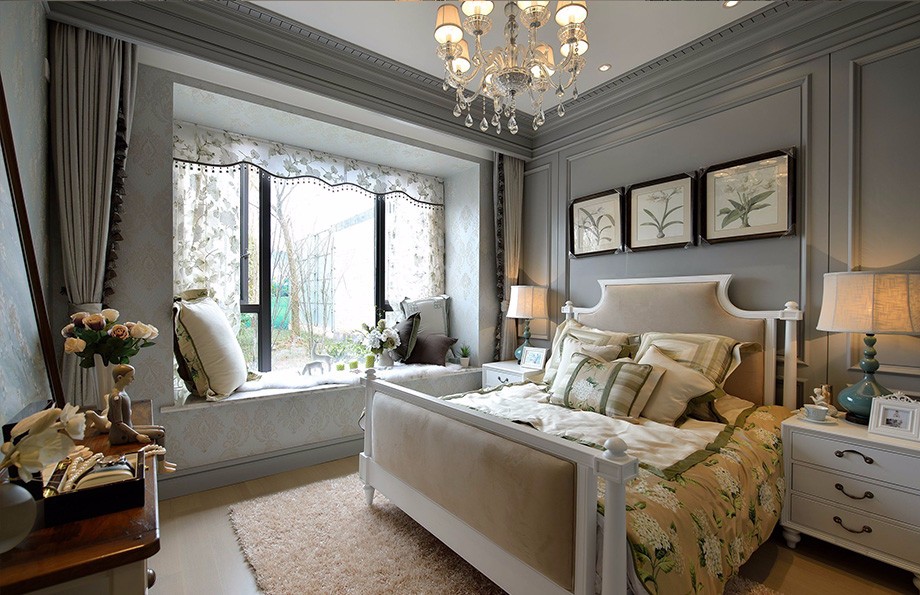 曲江漢華城140平歐式風(fēng)格設(shè)計方案