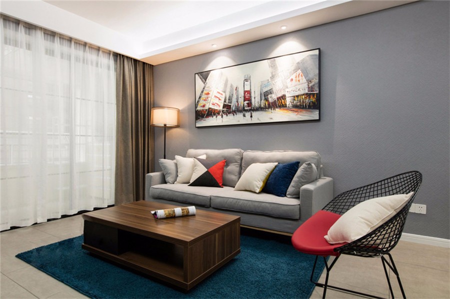 湖濱花園105平方米現(xiàn)代簡(jiǎn)約