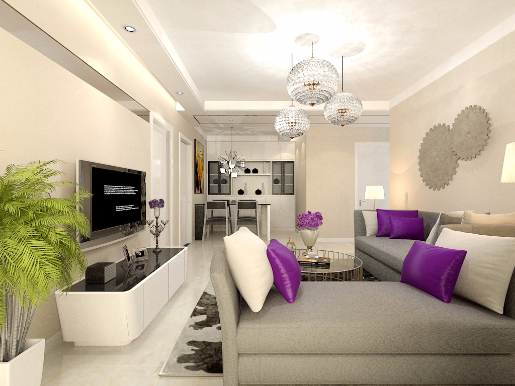 珠江新城82.09平米簡(jiǎn)約風(fēng)格設(shè)計(jì)方案