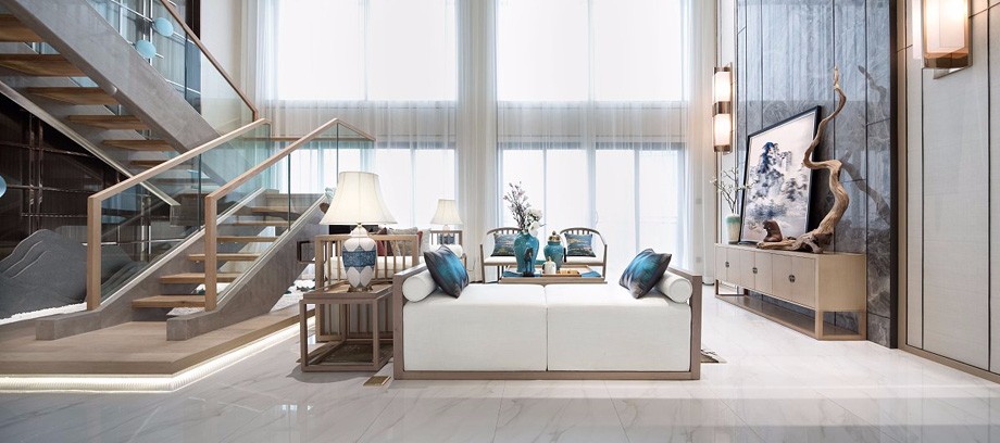 西市佳郡小區(qū)/268平米/新中式風(fēng)格裝修