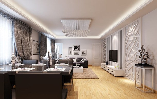 曲江明珠小區(qū)/100平米/簡約風(fēng)格