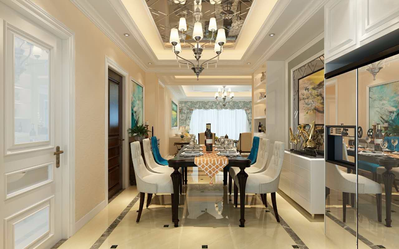 楊凌人才公寓148平米簡歐風(fēng)格