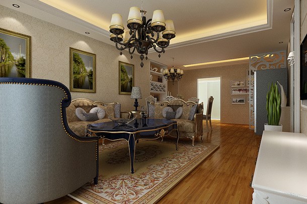 曲江觀邸/108平米/歐式風格