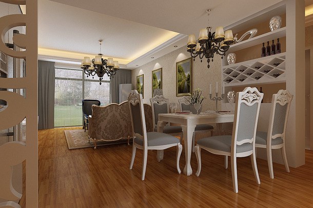 曲江觀邸/108平米/歐式風格