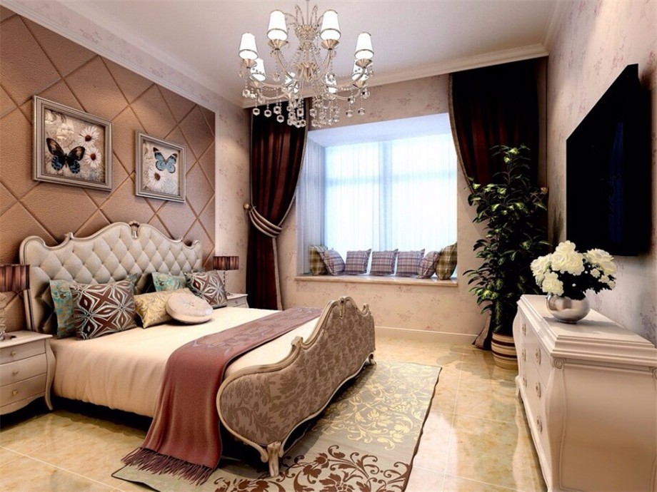 東方世紀(jì)城95平歐式風(fēng)格設(shè)計(jì)方案